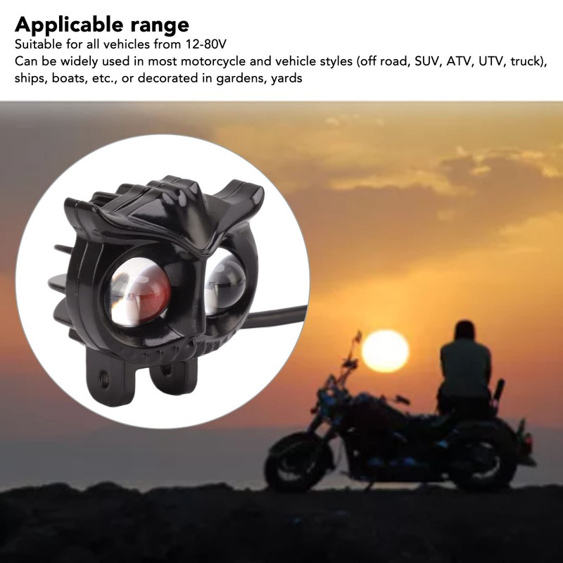 Motorcycle Fog Light White Light Yellow Light Owl for LED