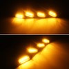 GTINTHEBOX 4 luces LED ámbar para parrilla de lente ahumada