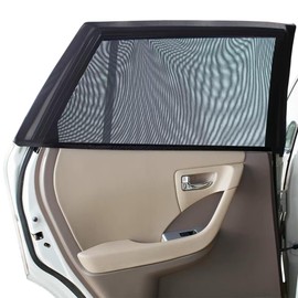 Baby Car Sun Shade, Set of Two Double-Sided UV Protection Car Window, Reduces Heat and UV Radiation, Highly Elastic and Breathable Car Sun Shade, Universal for Most Vehicles