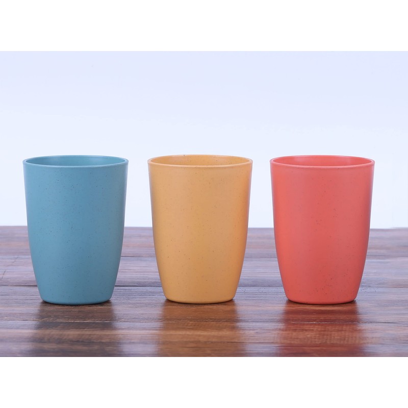LuckyZone Wheat Straw Reusable Cup (12 oz) - Unbreakable Drinking