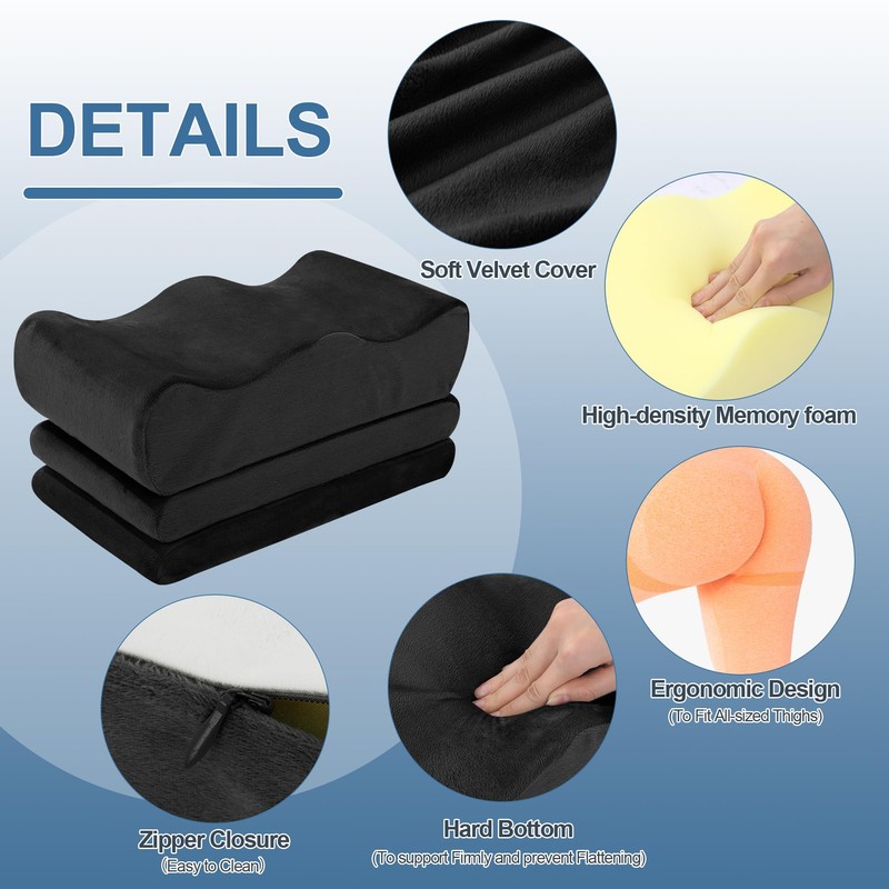 HOMBYS Adjustable Height BBL Pillow After Surgery for Sleeping,High Density
