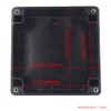 Raculety Project Box ABS Black Electrical Boxes IP65 Outdoor Waterproof