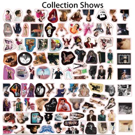 GTOTd Harry Singer Styles Stickers (100 Pieces) Gifts Stars Fans Merch Vinyl Decals Party Supplies for Laptop Living Room Skateboard Graffiti