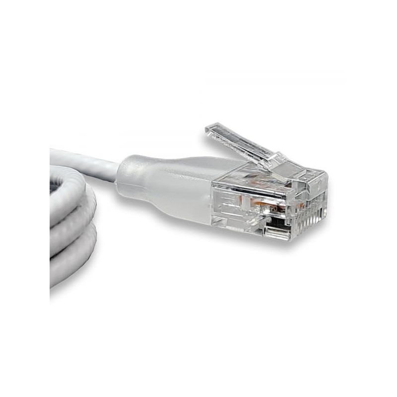 Wantec Patchkabel UTP CAT6a eGlow d=2,8mm 3,00m weiß