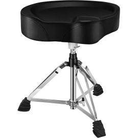 Donner Drum Throne Height Adjustable Widen Padded Stool Seat Double Braced Leg