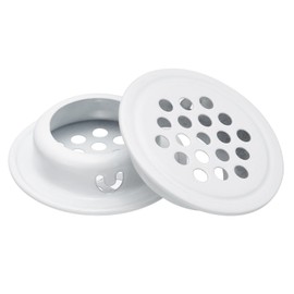 uxcell 25mm(1") Circular Soffit Vent, 20pcs Stainless Steel Circular Air Vents Round Mesh Hole Louver for Kitchen Bathroom Cabinet, White