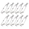 10 Set 3.8 X 150mm Fishing Snap Swivel 304 Stainless
