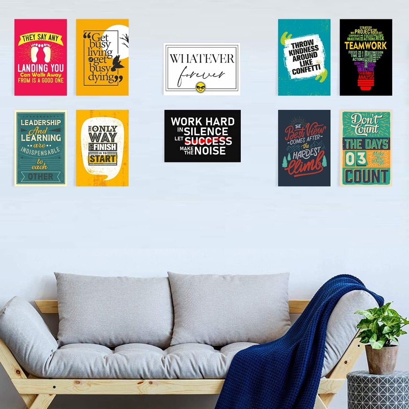 PAPER PLANE DESIGN Quote and Motivational Poster Set of 10