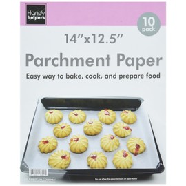Kole Imports Baking Essentials Parchment Paper Pack, 14" x 12.5", Translucent White