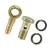 Motoforti Universal Banjo Bolt Washer Kit, Iron Copper, Bronze Tone,