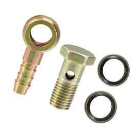 Motoforti Universal Banjo Bolt Washer Kit, Iron Copper, Bronze Tone, 1 Pcs