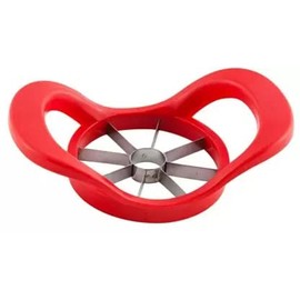Bhanu Priya - Apple Slicer, Thickened Apple Corer Cutter 8-Blade Sharp Full Stainless Steel Blade Apple Fruit Corer and Divider, Large, Suitable for Apples Up to 4 Inches