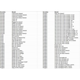 variomatic Peugeo-t engines 50 cc standing and lying Speedfight 1, 2, 3, 4