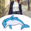 Cute Dolphin Embroidery Patches Applique Sew On Embroidery Accessories Cool