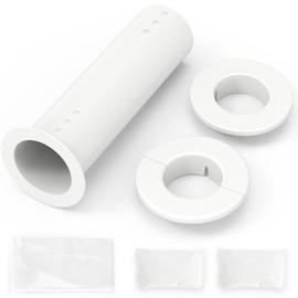 LSVFHADBFM Mini Split Cover Wall Sleeve for Air Conditioner Line Set Covers with air Conditioning Filter Cotton for Outside Units AC Sleeve Through The Wall Pipe Accessories (8.66 inches Length)