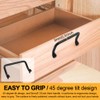 QWLWBU 4 Pcs Serving Tray Handles,Cutting Board Cabinet Hardware Handle
