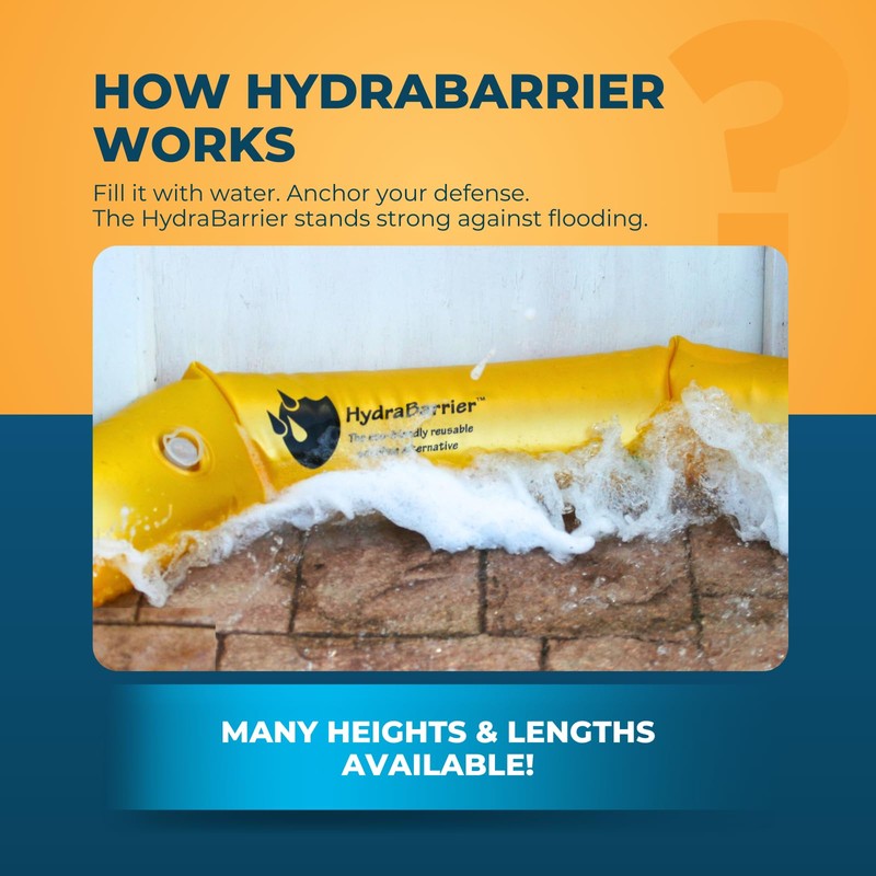 The Original HydraBarrier Ultra Flood Barrier – 6 ft Long