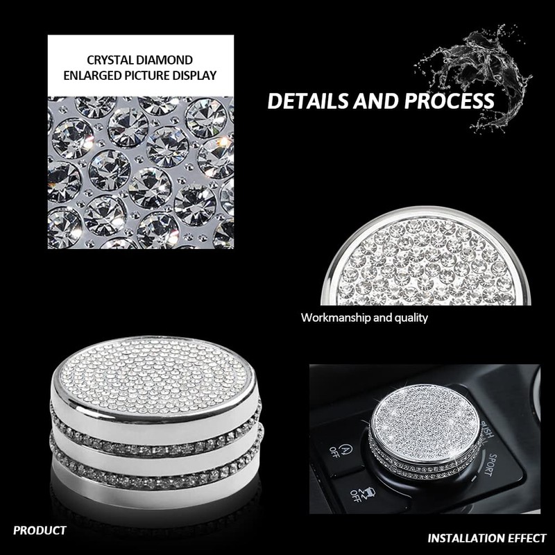 CUCHIYUN Bling Bling Car Accessory Variable Speed ECO Sport knob