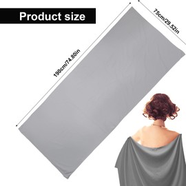 lasuroa Magnetic Beach Towel, 75x29.5in Quick-Dry & Sand-Resistant Outdoor beach Bath Towel for with Magnetic Clips for Beach Pool Yoga Hiking Camping & Travel (Gray)