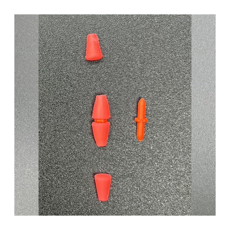 KAIRI Float Rubber Stoppers, Tangle Rods, Value Use, 15 Pairs