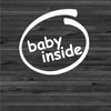 6inch Funny Baby On Board Sticker for Cars Boys Girls