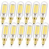 LEOOLS Dimmable t6 led Bulb 60W Candelabra led 4000K Clear
