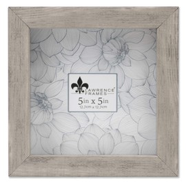 Lawrence Frames Shadow Box Frame, 5x5, Natural Gray