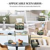 Square Tissue Boxes(5.2"x5.2"x5.2"), Mountains Trees Landscape Sunrise Tissue Holder Decor