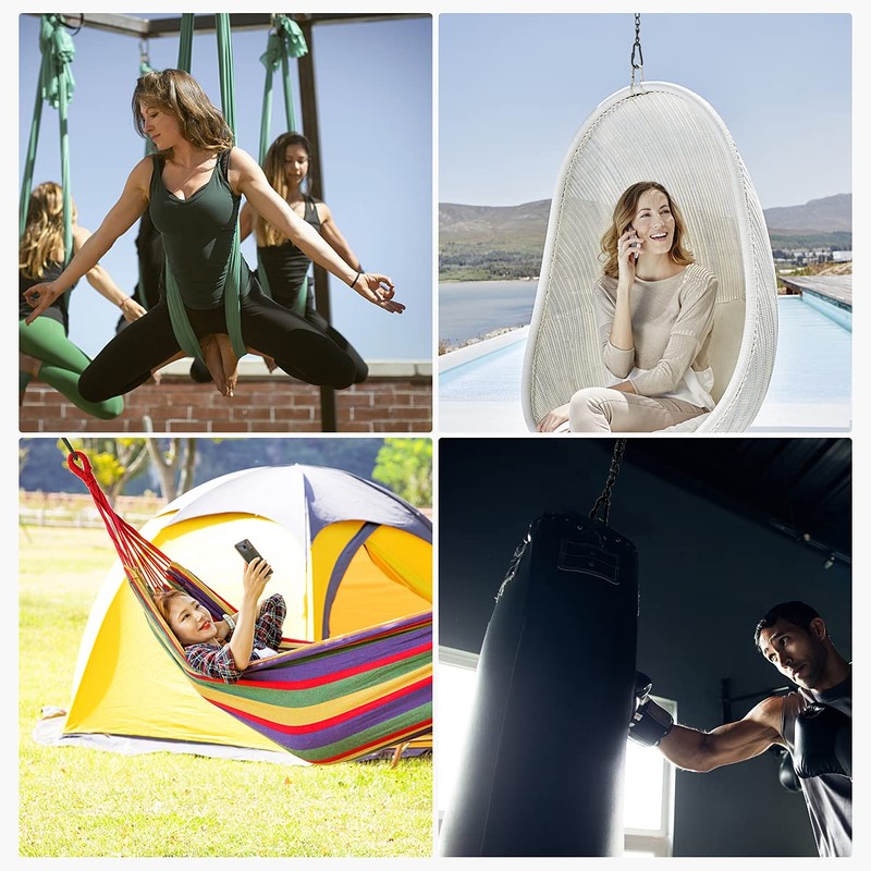 Velomill 38inch Hanging Chair Chain, Punching Bag Chain with Two