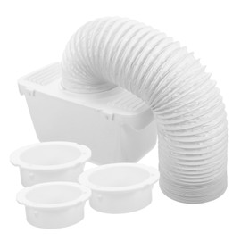 Tofficu -in-one Dryer Vent Accessory Set Vent Hose Connector Sealing Plate Lint Trap for Drum Dryers