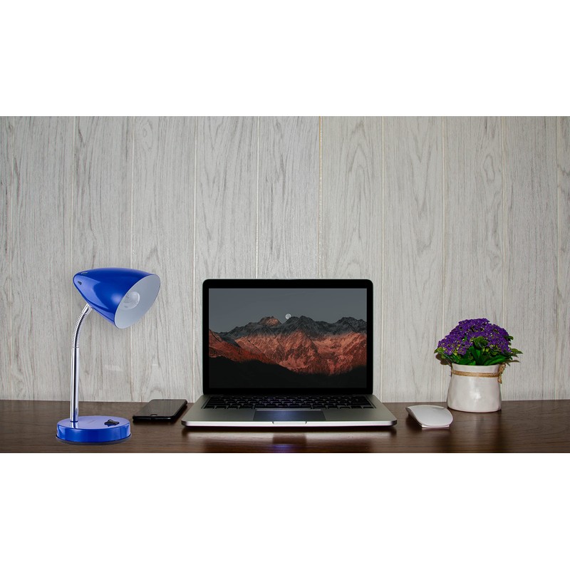 Innoteck Colour Adjustable Desk Lamp, Metal, 40 W, Blue