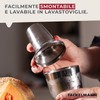 Fackelmann Miscelatore Shaker in Acciaio Inossidabile, Argento, Capacità 400ml