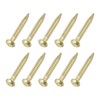 sourcing map 100Pcs Small Hardware Nails, 1.2 x 10mm Brass