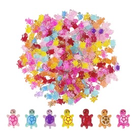200 Pieces Of Luminous Little Turtle, Nail Art Accessories, Small Turtle Crafts, Garden Decoration Accessories (Random Color Mix).