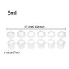 60 Pieces Empty Paint Cups with Lid, Mini Paint Pot