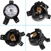 munirater 1 Pair of Clear Lens Fog Lights Assembly +