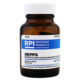 RPI HEPPS [N-(2-Hydroxyethyl) piperazine-N'-(3-Propane sulfonic Acid)] [EPPS], 25 Grams, Powder, Buffering Agent