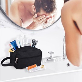 Toiletry Bag for Men, Large Travel Shaving Dopp Kit Bathroom Toiletries Accessories Organizer Storage Water-Resistant Cosmetic Bag for Men Women (Navy Blue)