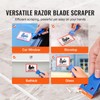 Happybuy Plastic Razor Blade Scraper,2PCS Scraper Tool, 120PCS Plastic Blades,
