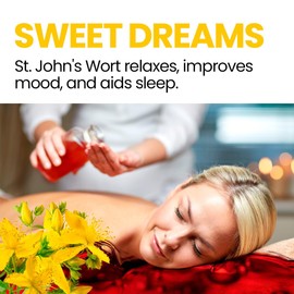 Hypéricum Drops Relaxing Massage Oil St. John's Wort Forte Concentrate 100% Pure Body Oil Scars Stretch Marks Pregnancy Oil Hair Oil - 200 ml