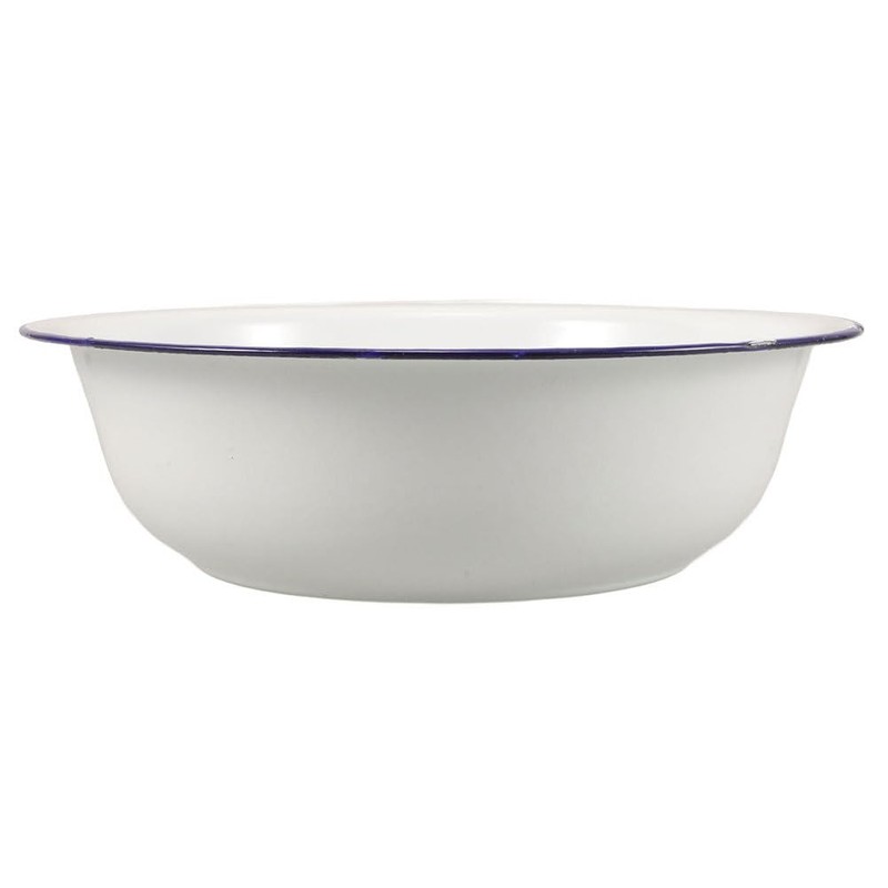 Large Mixing Bowl Enamel Basin 32cm Face Washing Sourdough Enamel