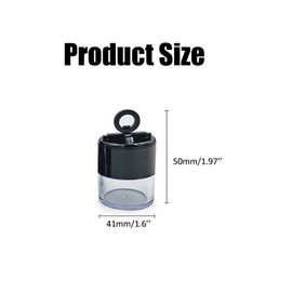 2PCS Plastic Loose Powder Case Round Face Powder Container Jar with Lid Mirror and Sponge Puff Mini Portable Makeup Jar DIY Cosmetic Storage for Blusher Powder 10Gram