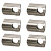6 x Stainless Steel Cross Bar Holder Diameter Bar 12