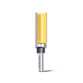 WOBLLMX 8 mm Shank Flush Cutter, Diameter 19 mm, Working Length 50 mm, with Ball Bearing, Carbide Blade, Handy, Durable and Sharp for Woodworking, DIY at Home