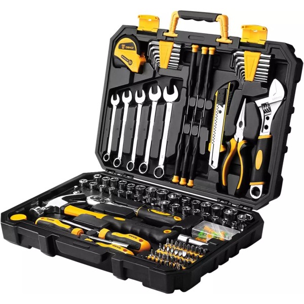 158 Piece Tool Set-General Household Hand Tool Kit,Auto Repair Tool