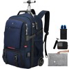 SWICKY RICOOI Backpack with wheels,rolling backpack with 2 Packing Cubes