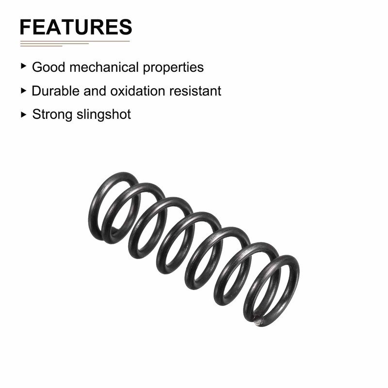 DTGN 1.2x9x25mm(DxODxL) Compression Spring - 20Pack - Good for Machinery