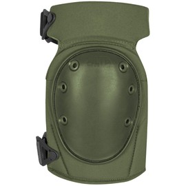 ALTA 52943.09 AltaCONTOUR LC Gel Insert Knee Protector Pad, Olive Green Cordura Nylon Fabric, AltaLOK Fastening, Flexible Cap, Long, Olive Green