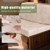 Oloepfo 4PCS Leather Look RV Dinette Cushion Covers, Stretchable Camper