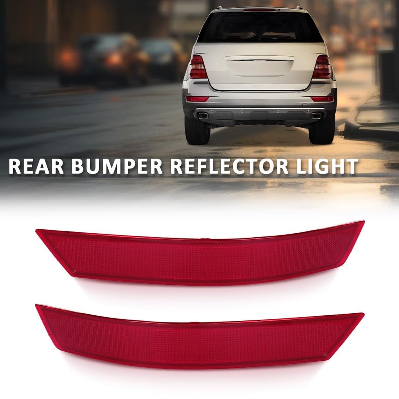 LQI Rear Bumper Reflector Light Compatible with Benz ML320 2008-2009